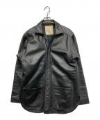 DENIMEドゥニーム）の古着「レザージャケット」｜ブラック