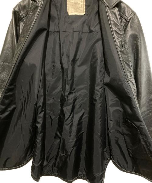 DENIME（ドゥニーム）DENIME (ドゥニーム) レザージャケット ブラック サイズ:40の古着・服飾アイテム