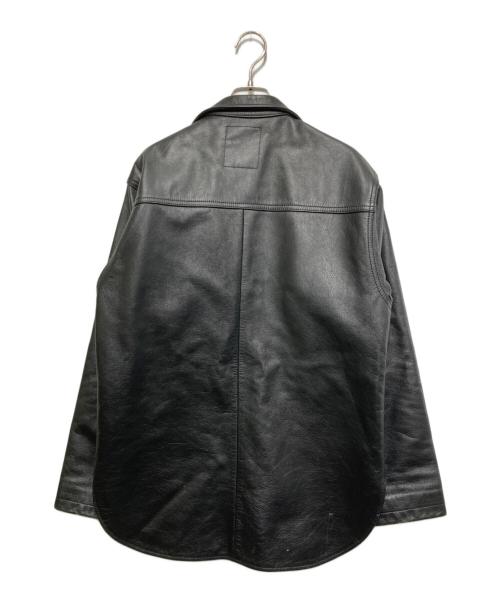 DENIME（ドゥニーム）DENIME (ドゥニーム) レザージャケット ブラック サイズ:40の古着・服飾アイテム