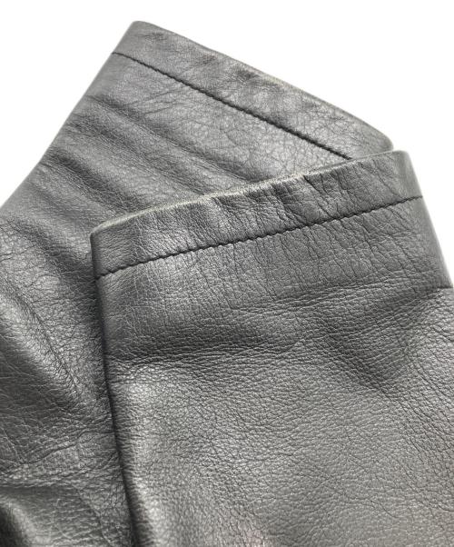 DENIME（ドゥニーム）DENIME (ドゥニーム) レザージャケット ブラック サイズ:40の古着・服飾アイテム