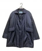 PRADAプラダ）の古着「ダブルブレストナイロンコート」｜ネイビー
