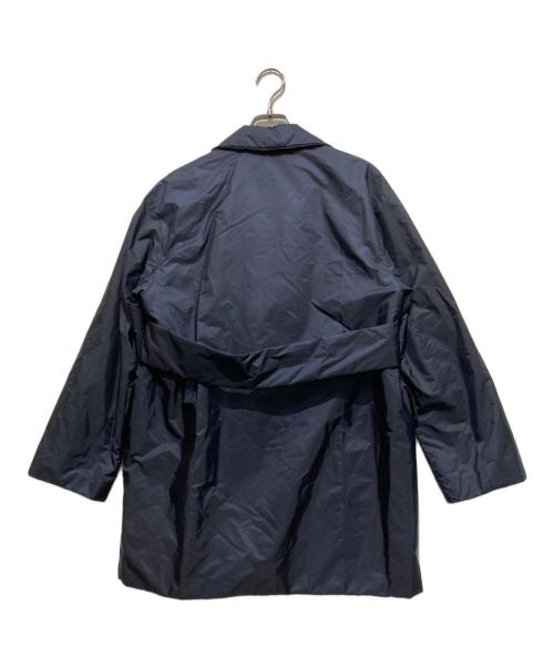 PRADA（プラダ）PRADA (プラダ) ダブルブレストナイロンコート ネイビー サイズ:38の古着・服飾アイテム