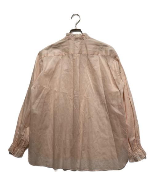 DRAWER（ドゥロワー）DRAWER (ドゥロワー) フリルカラーシャツ ピンク サイズ:38の古着・服飾アイテム