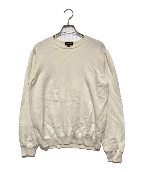 DRAWER（ドゥロワー）Drawer (ドゥロワー) 14Gショルダーギャザークルーニット ベージュ サイズ:2の古着・服飾アイテム