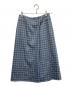 DRAWER（ドゥロワー）の古着「チェックウールスカート」｜グレー×ブルー