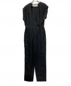 ticcaティッカ）の古着「リネンコンビネゾン オールインワン」｜ブラック