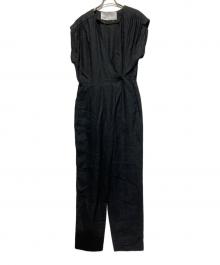 ticca（ティッカ）の古着「リネンコンビネゾン オールインワン」｜ブラック