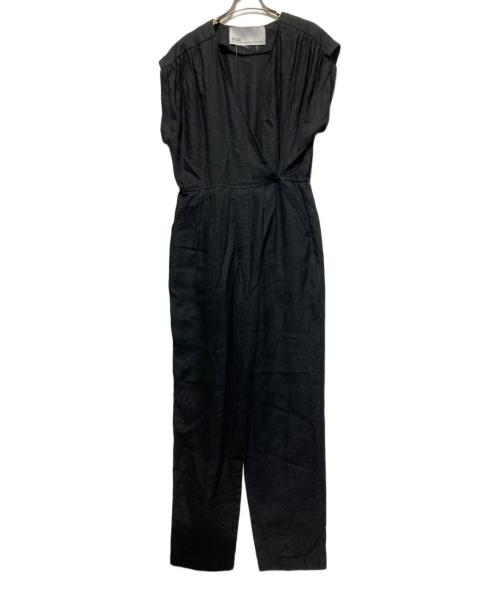 ticca（ティッカ）ticca (ティッカ) リネンコンビネゾン オールインワン ブラック サイズ:FREEの古着・服飾アイテム