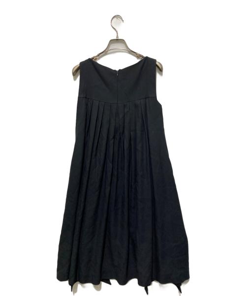 PRADA（プラダ）PRADA (プラダ) リボンノースリーブワンピース ブラック サイズ:38の古着・服飾アイテム
