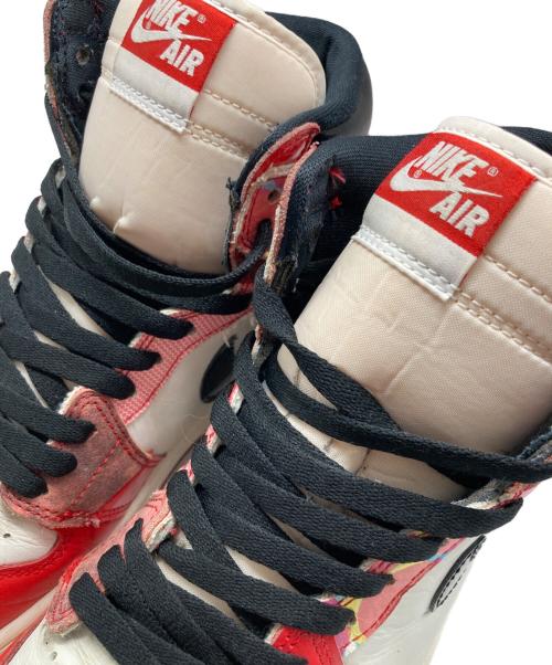 NIKE（ナイキ）NIKE (ナイキ) Air Jordan 1 High OG spider-man（エアジョーダン ワン ハイ オージー スパイダーマン） レッド サイズ:27.5の古着・服飾アイテム