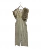 LAGUNA MOONラグナムーン）の古着「LADYチュールドッキングコンビネゾン」｜グリーン