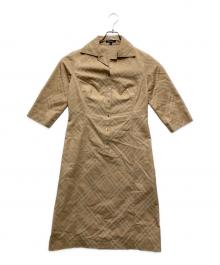 BURBERRY LONDON（バーバリーロンドン）の古着「ノヴァチェックシャツワンピース」｜ベージュ