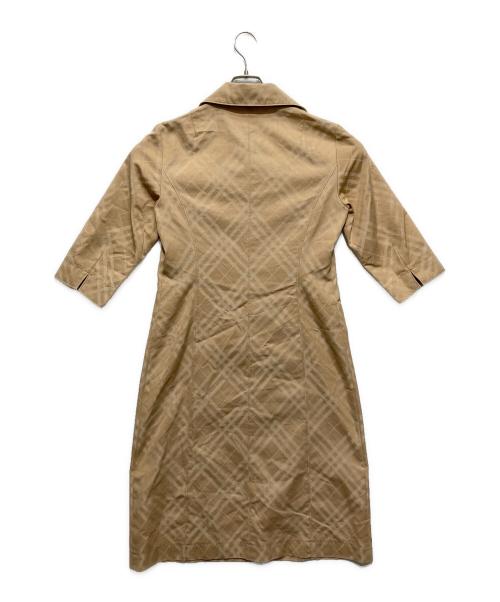 BURBERRY LONDON（バーバリーロンドン）BURBERRY LONDON (バーバリーロンドン) ノヴァチェックシャツワンピース ベージュ サイズ:42の古着・服飾アイテム