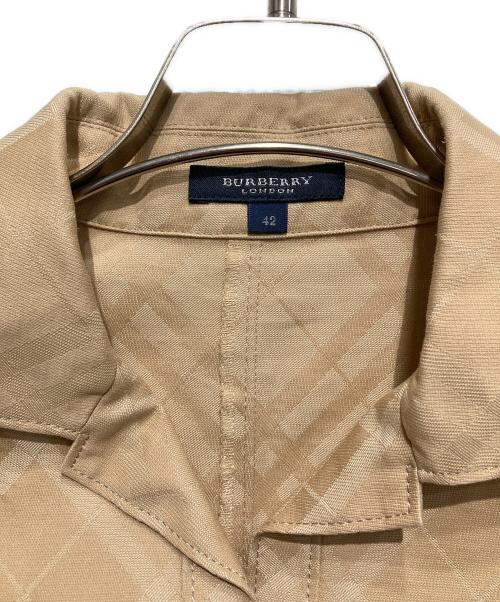 BURBERRY LONDON（バーバリーロンドン）BURBERRY LONDON (バーバリーロンドン) ノヴァチェックシャツワンピース ベージュ サイズ:42の古着・服飾アイテム