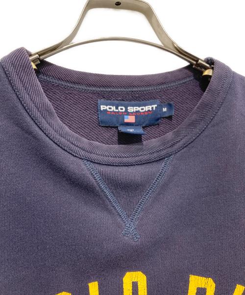 POLO SPORT（ポロスポーツ）POLO SPORT (ポロスポーツ) 前VPOLOカレッジスウェット ネイビー サイズ:Mの古着・服飾アイテム