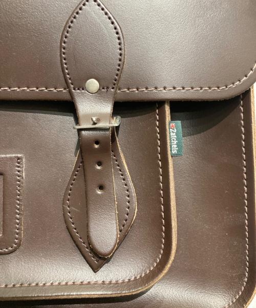 ZATCHELS（ザッチェルズ）ZATCHELS (ザッチェルズ) 3WAY ツインポケットサッチェルバッグ マルサラレッドの古着・服飾アイテム