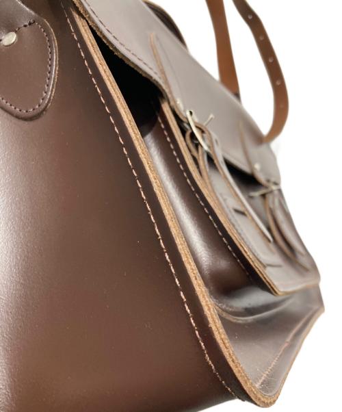 ZATCHELS（ザッチェルズ）ZATCHELS (ザッチェルズ) 3WAY ツインポケットサッチェルバッグ マルサラレッドの古着・服飾アイテム
