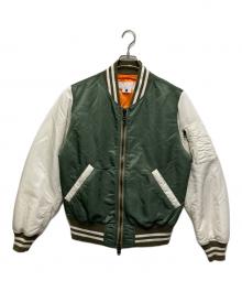 GANRYU（ガンリュウ）の古着「MA-1ジャケット」｜グリーン×ホワイト