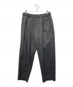 GALERIE VIEギャルリーヴィー）の古着「ライトフラノストレッチ タックイージーパンツ」｜グレー