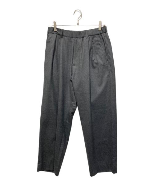 GALERIE VIE（ギャルリーヴィー）GALERIE VIE (ギャルリーヴィー) ライトフラノストレッチ タックイージーパンツ グレー サイズ:44の古着・服飾アイテム