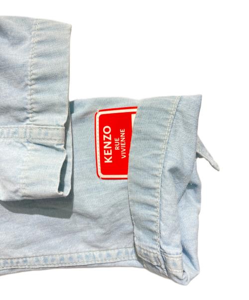KENZO（ケンゾー）KENZO (ケンゾー) バックロゴパッチ デニム ワークジャケット ブルー サイズ:Sの古着・服飾アイテム