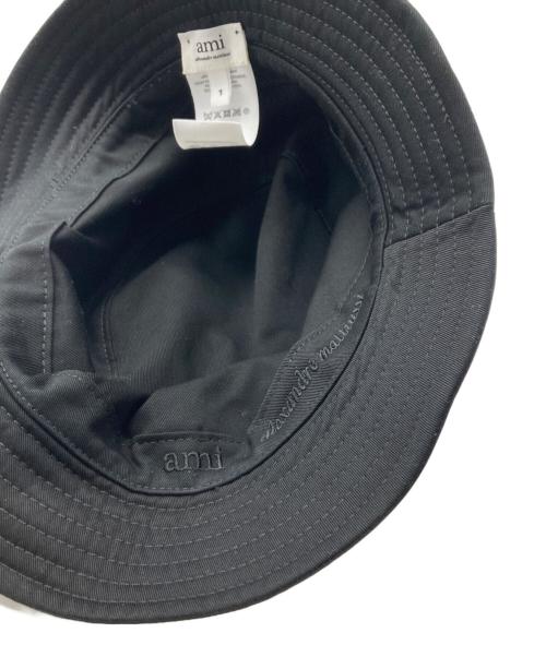 AMI Alexandre Mattiussi（アミアレクサンドルマテュッシ）AMI Alexandre Mattiussi (アミアレクサンドルマテュッシ) バケットハット ブラック サイズ:1の古着・服飾アイテム