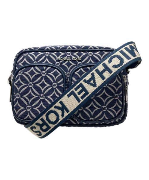 MICHAEL KORS（マイケル・コース）MICHAEL KORS (マイケル・コース) クロスボディ ウィズ テックアタッチ ミディアム ネイビーの古着・服飾アイテム