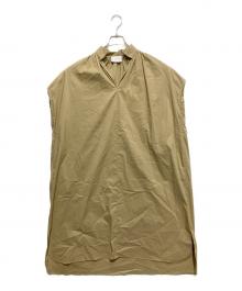 UNITED ARROWS TOKYO（ユナイテッドアローズトウキョウ）の古着「ノースリーブワンピース」｜ベージュ