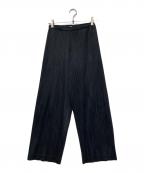 PLEATS PLEASEプリーツプリーズ）の古着「プリーツパンツ」｜ブラック