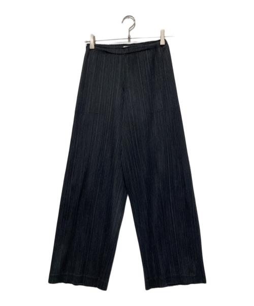 PLEATS PLEASE（プリーツプリーズ）PLEATS PLEASE (プリーツプリーズ) プリーツパンツ ブラックの古着・服飾アイテム