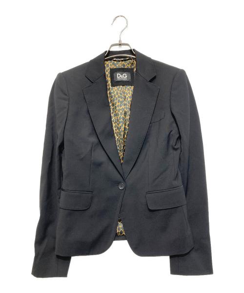 DOLCE & GABBANA（ドルチェ＆ガッバーナ）DOLCE & GABBANA (ドルチェ＆ガッバーナ) テーラードジャケット ブラック サイズ:40の古着・服飾アイテム