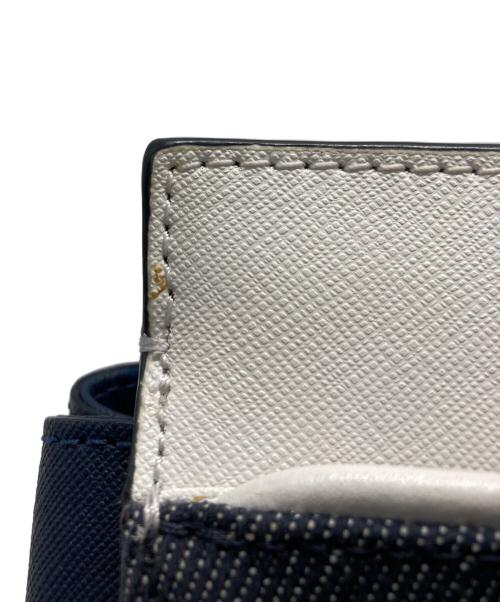 Kate Spade（ケイトスペード）Kate Spade (ケイトスペード) デニムスモールサッチェル2WAYバッグ ネイビーの古着・服飾アイテム