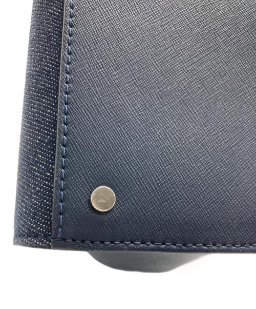 Kate Spade（ケイトスペード）Kate Spade (ケイトスペード) デニムスモールサッチェル2WAYバッグ ネイビーの古着・服飾アイテム