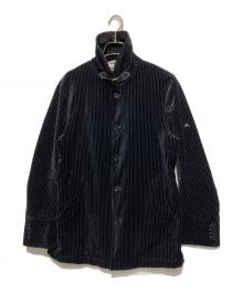 BURBERRY BLACK LABEL（バーバリーブラックレーベル）の古着「ストライプジャケット」｜ブラック