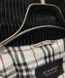 中古・古着 BURBERRY BLACK LABEL (バーバリーブラックレーベル) ストライプジャケット ブラック サイズ:L：10000円