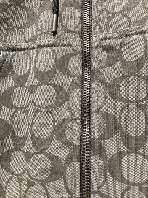 COACH（コーチ）COACH (コーチ) シグネチャージップアップパーカー ブラック サイズ:Sの古着・服飾アイテム