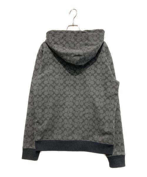 COACH（コーチ）COACH (コーチ) シグネチャージップアップパーカー ブラック サイズ:Sの古着・服飾アイテム