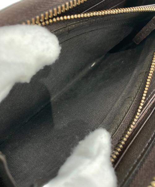 GUCCI（グッチ）GUCCI (グッチ) GG柄 ラウンドファスナー 長財布 ブラウンの古着・服飾アイテム