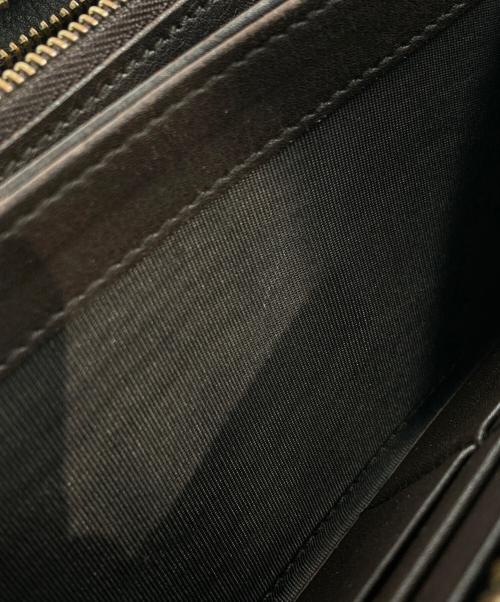 GUCCI（グッチ）GUCCI (グッチ) GG柄 ラウンドファスナー 長財布 ブラウンの古着・服飾アイテム