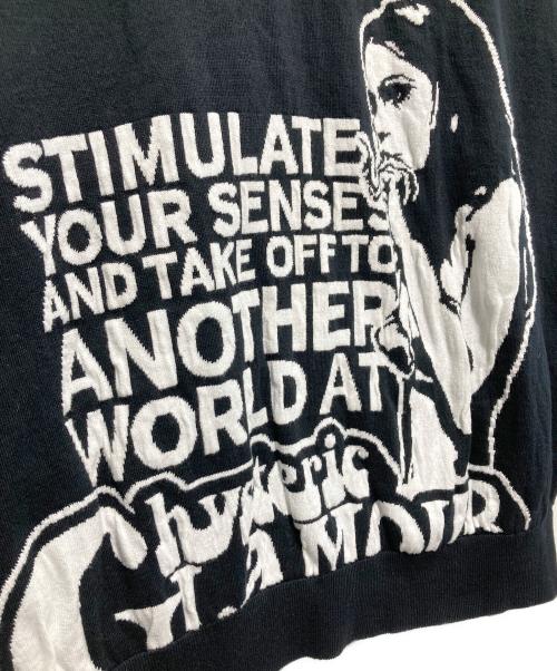 Hysteric Glamour（ヒステリックグラマー）Hysteric Glamour (ヒステリックグラマー) 25SS SMOKING GIRLジャカード カーディガン ブラック サイズ:XLの古着・服飾アイテム