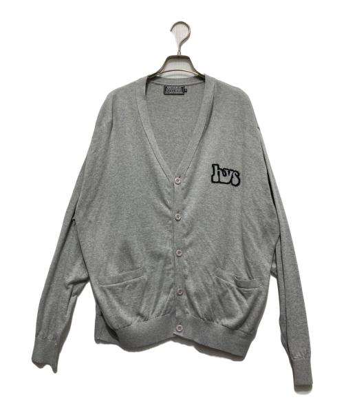 Hysteric Glamour（ヒステリックグラマー）Hysteric Glamour (ヒステリックグラマー) 25SS SMOKING GIRLジャカード カーディガン グレー サイズ:XLの古着・服飾アイテム