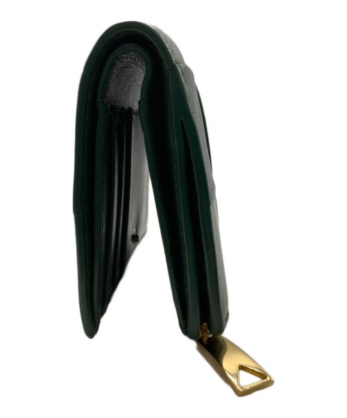 BOTTEGA VENETA（ボッテガベネタ）BOTTEGA VENETA (ボッテガベネタ) スモールカセット 2つ折り財布 グリーンの古着・服飾アイテム