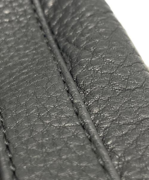 TORY BURCH（トリーバーチ）TORY BURCH (トリーバーチ) レザートートバッグ ブラックの古着・服飾アイテム