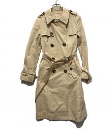 BURBERRY BLUE LABEL（バーバリー ブルー レーベル）の古着「裏地チェック　トレンチコート」｜ベージュ
