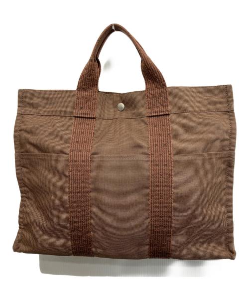 HERMES（エルメス）HERMES (エルメス) エールラインMMトートバッグ ブラウンの古着・服飾アイテム