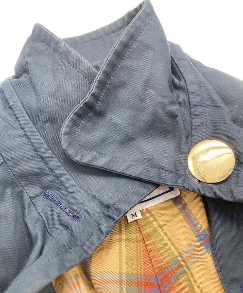 Yves Saint Laurent（イヴサンローラン）Yves Saint Laurent (イヴサンローラン) ステンカラーコート ネイビー サイズ:9A3の古着・服飾アイテム