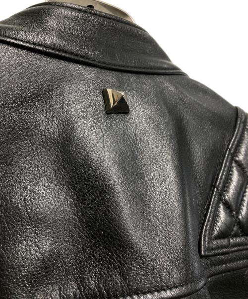 JAM HOME MADE（ジャムホームメイド）JAM HOME MADE (ジャムホームメイド) レザーライダースジャケット ブラック サイズ:Lの古着・服飾アイテム
