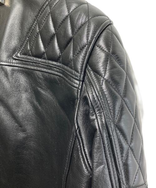 JAM HOME MADE（ジャムホームメイド）JAM HOME MADE (ジャムホームメイド) レザーライダースジャケット ブラック サイズ:Lの古着・服飾アイテム