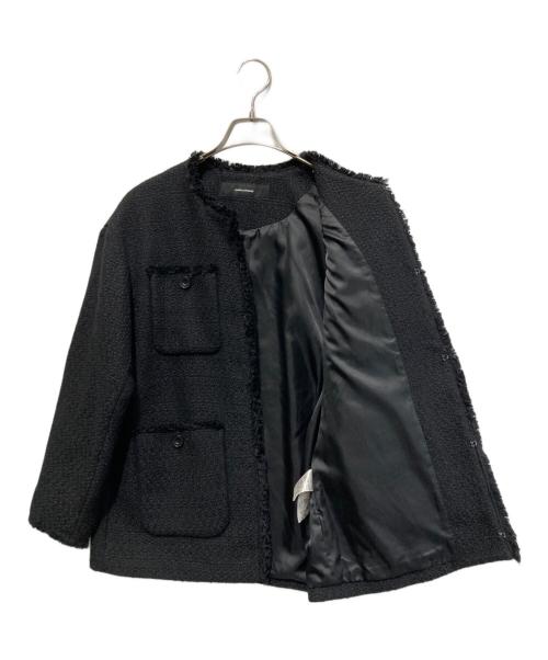 JOURNAL STANDARD（ジャーナルスタンダード）JOURNAL STANDARD (ジャーナルスタンダード) ツイードジャケット ブラック サイズ:Freeの古着・服飾アイテム