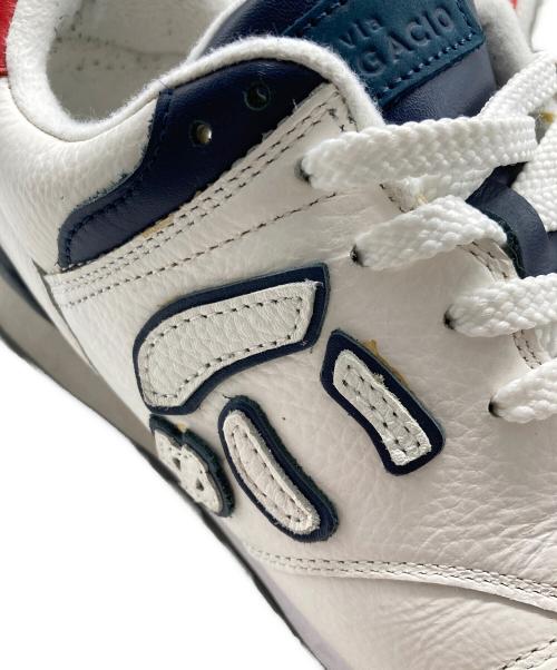 via SANGACIO（ヴィア・サンガチオ）via SANGACIO (ヴィア・サンガチオ) ニューズ Tricolor スニーカー ホワイト サイズ:27の古着・服飾アイテム